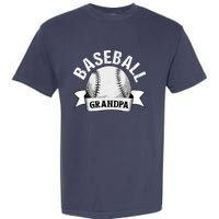 Baseball Grandpa - Funny Baseball Grandfather Garment-Dyed Heavyweight T-Shirt