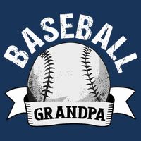 Baseball Grandpa - Funny Baseball Grandfather 7 Panel Mesh Trucker Snapback Hat