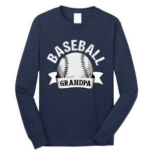 Baseball Grandpa - Funny Baseball Grandfather Long Sleeve Shirt