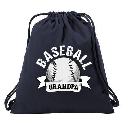 Baseball Grandpa - Funny Baseball Grandfather Drawstring Bag