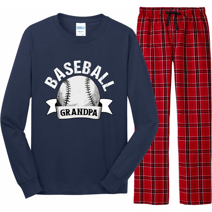 Baseball Grandpa - Funny Baseball Grandfather Long Sleeve Pajama Set