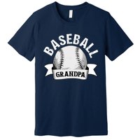 Baseball Grandpa - Funny Baseball Grandfather Premium T-Shirt