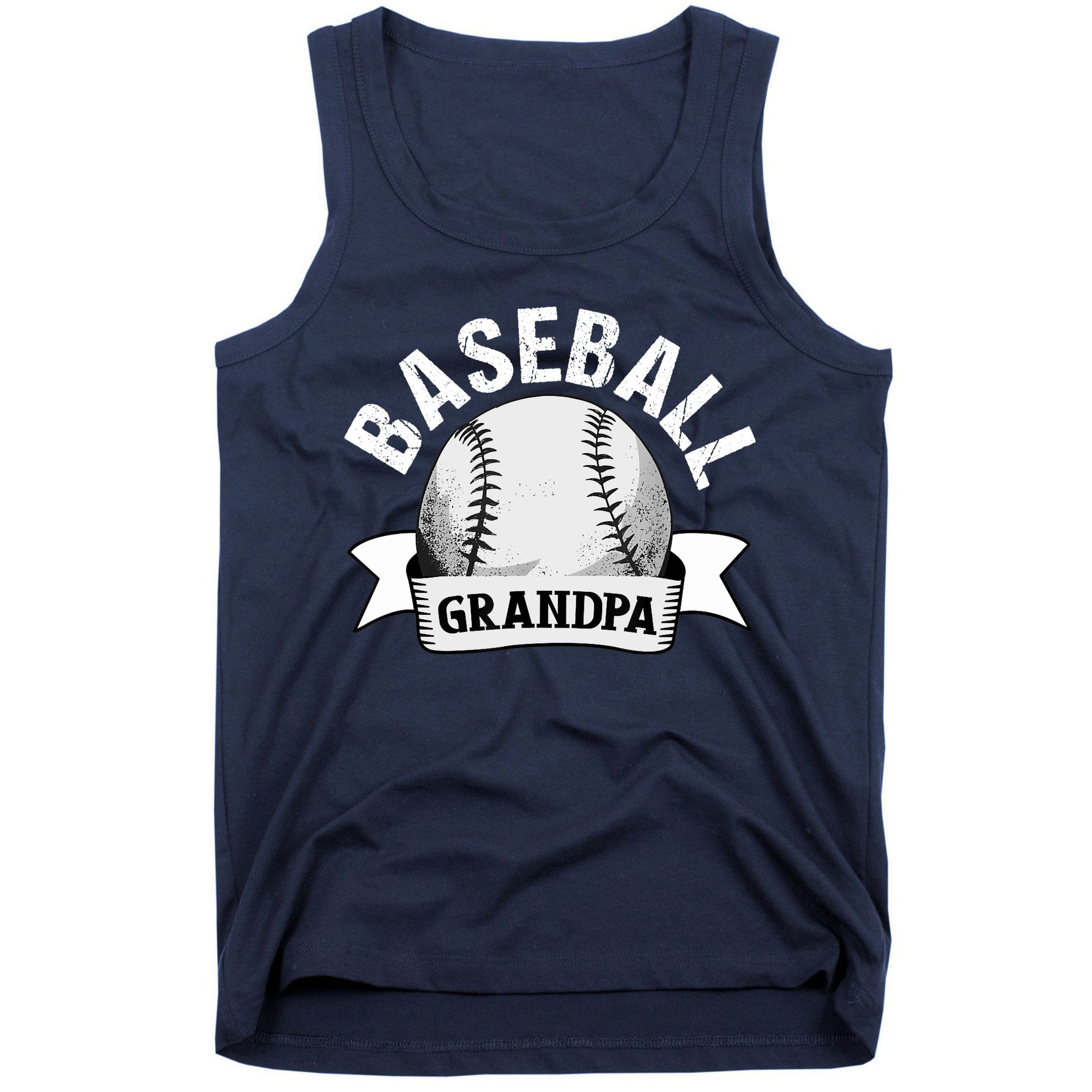 Baseball Grandpa - Funny Baseball Grandfather Tank Top