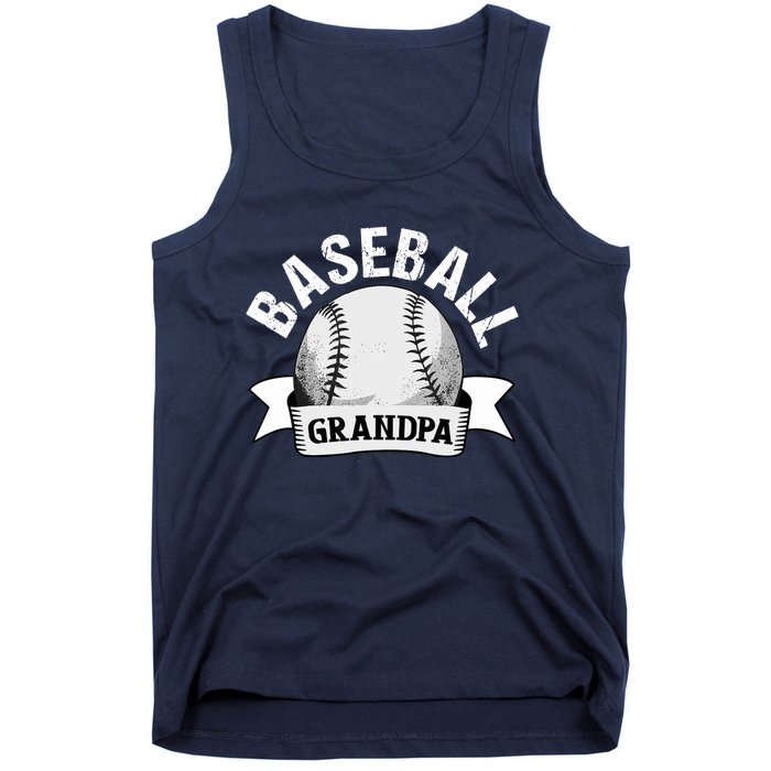 Baseball Grandpa - Funny Baseball Grandfather Tank Top