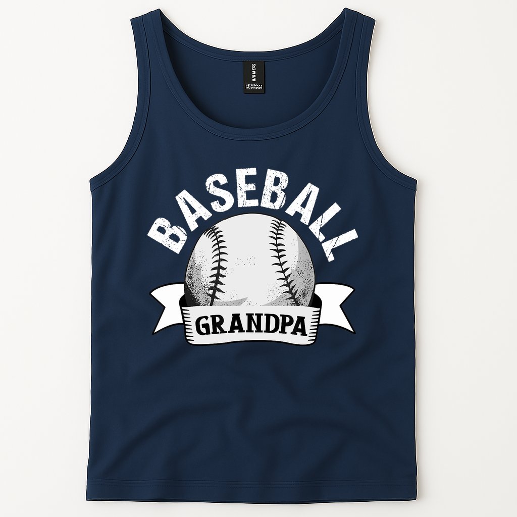 Baseball Grandpa - Funny Baseball Grandfather Tank Top