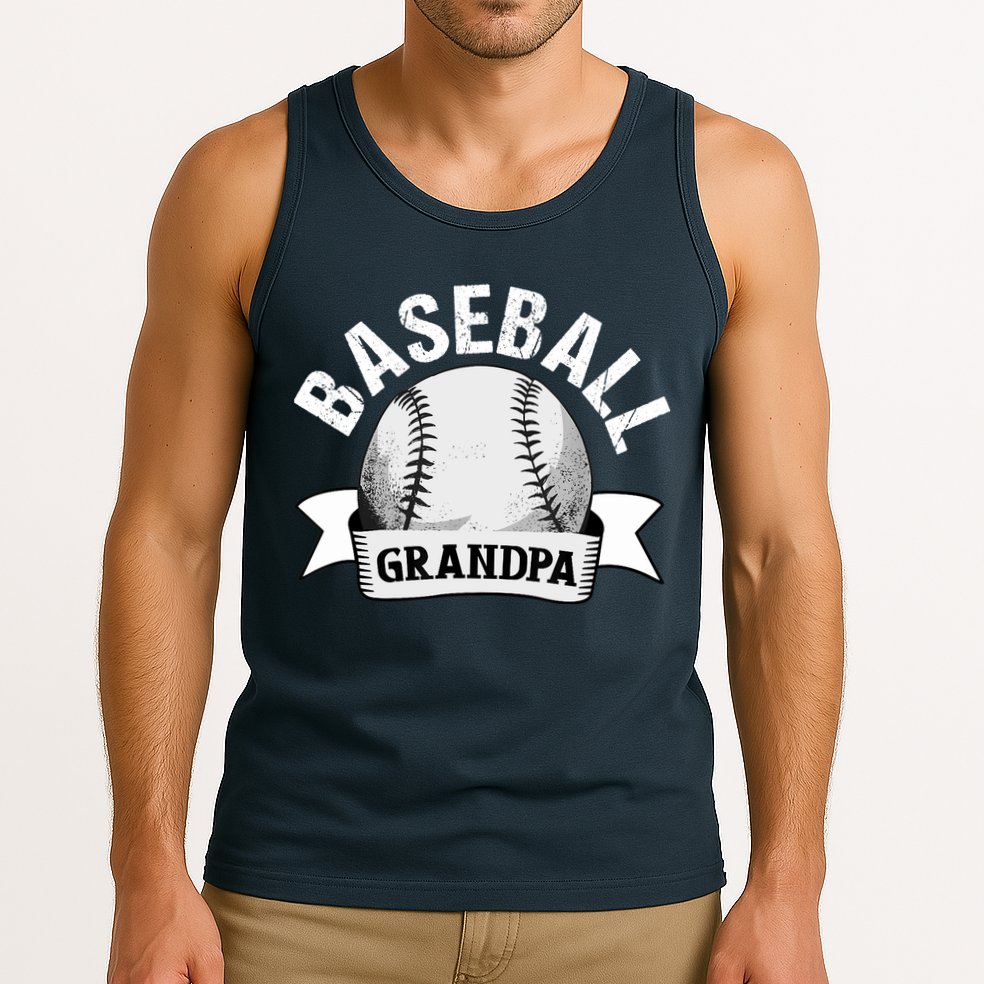 Baseball Grandpa - Funny Baseball Grandfather Tank Top