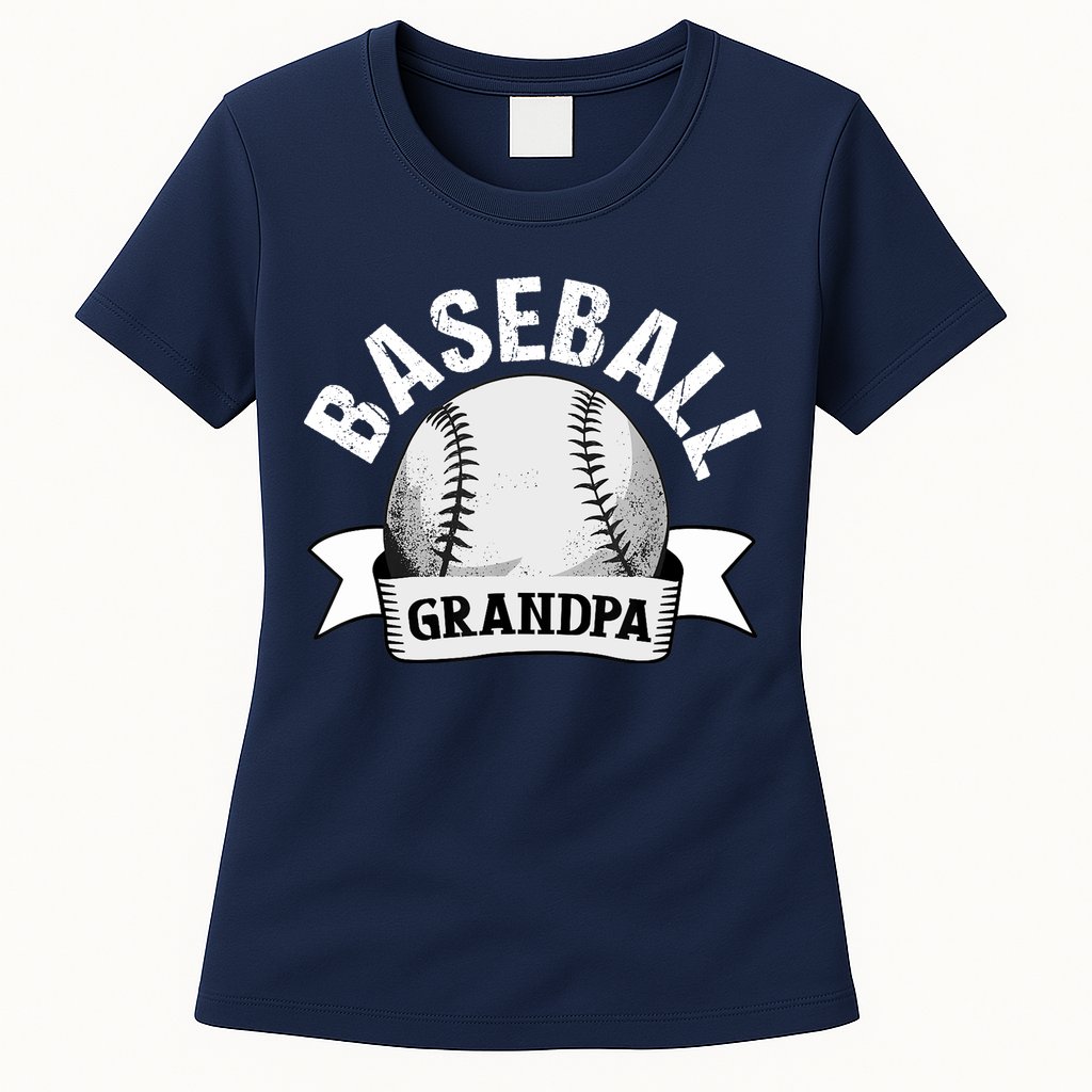 Baseball Grandpa - Funny Baseball Grandfather Womens T-Shirt