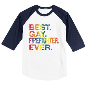 Best Gay Firefighter Ever Gay Gender Equality Funny Baseball Sleeve Shirt