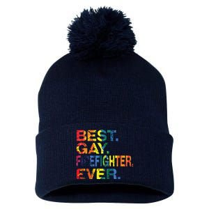 Best Gay Firefighter Ever Gay Gender Equality Funny Pom Pom 12in Knit Beanie