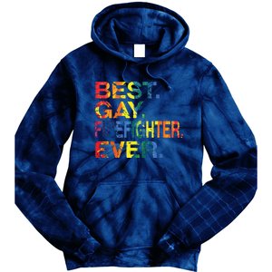 Best Gay Firefighter Ever Gay Gender Equality Funny Tie Dye Hoodie