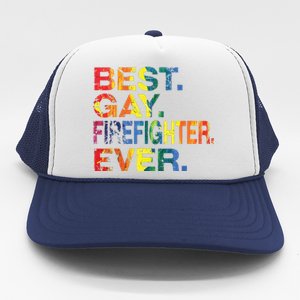 Best Gay Firefighter Ever Gay Gender Equality Funny Trucker Hat