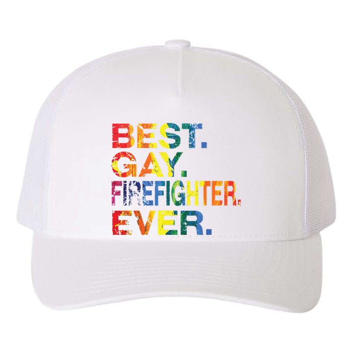 Best Gay Firefighter Ever Gay Gender Equality Funny Yupoong Adult 5-Panel Trucker Hat