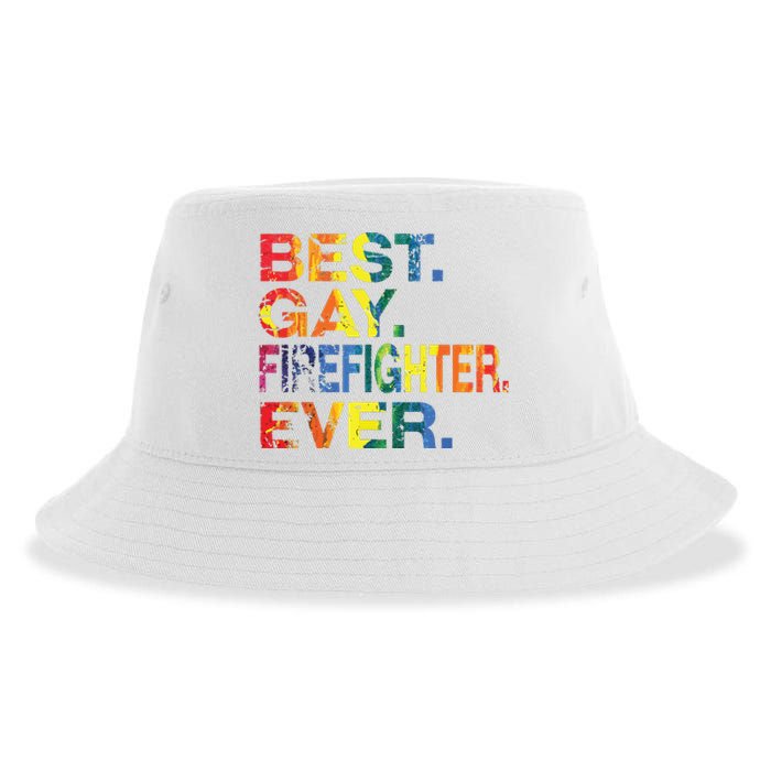 Best Gay Firefighter Ever Gay Gender Equality Funny Sustainable Bucket Hat