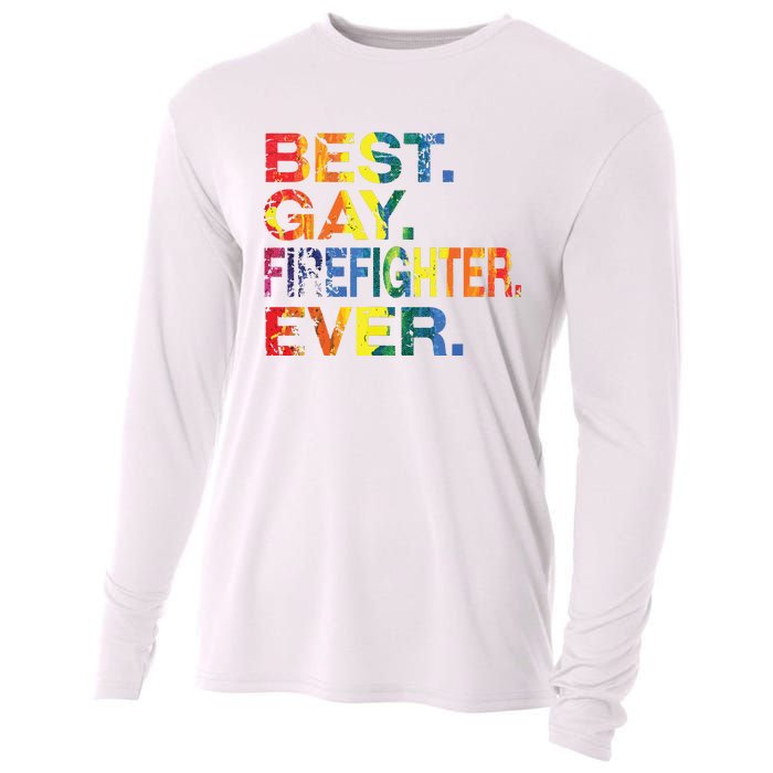 Best Gay Firefighter Ever Gay Gender Equality Funny Cooling Performance Long Sleeve Crew