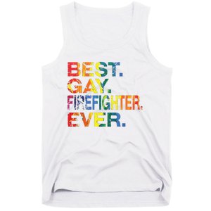 Best Gay Firefighter Ever Gay Gender Equality Funny Tank Top