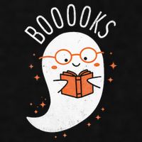 Booooks Ghost Funny Halloween Teacher Book Library Reading Ladies PosiCharge Tri-Blend Wicking Tank