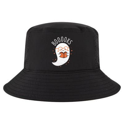 Booooks Ghost Funny Halloween Teacher Book Library Reading Cool Comfort Performance Bucket Hat