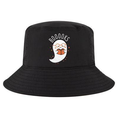 Booooks Ghost Funny Halloween Teacher Book Library Reading Cool Comfort Performance Bucket Hat