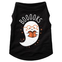 Booooks Ghost Funny Halloween Teacher Book Library Reading Doggie Tank
