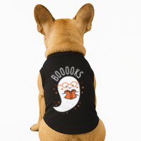 Booooks Ghost Funny Halloween Teacher Book Library Reading Doggie Tank