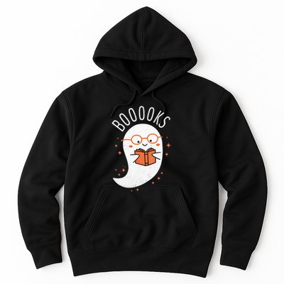 Booooks Ghost Funny Halloween Teacher Book Library Reading Hoodie