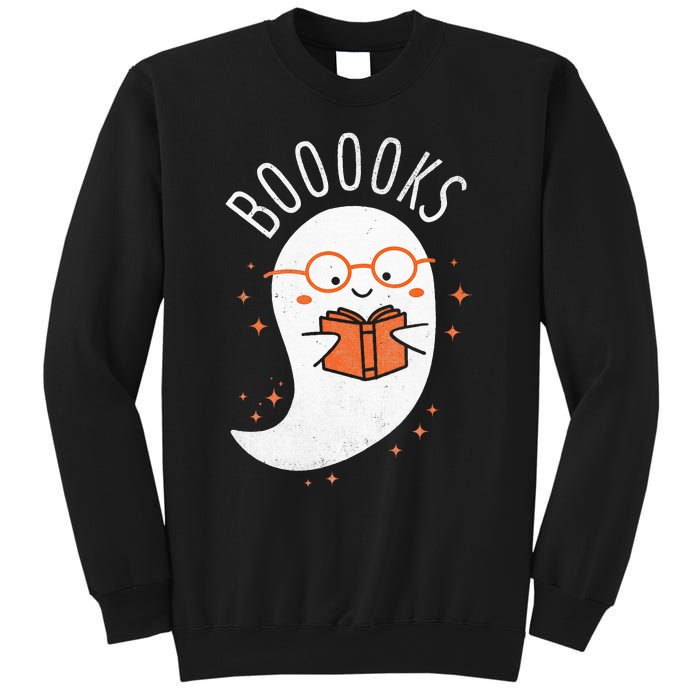 Booooks Ghost Funny Halloween Teacher Book Library Reading Sweatshirt