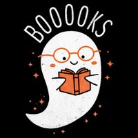 Booooks Ghost Funny Halloween Teacher Book Library Reading Drawstring Bag