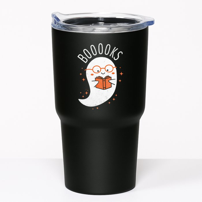 Booooks Ghost Funny Halloween Teacher Book Library Reading Tumbler