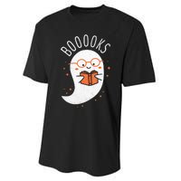 Booooks Ghost Funny Halloween Teacher Book Library Reading Performance Sprint T-Shirt