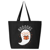 Booooks Ghost Funny Halloween Teacher Book Library Reading 25L Jumbo Tote