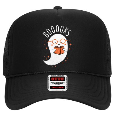 Booooks Ghost Funny Halloween Teacher Book Library Reading Trucker Hat