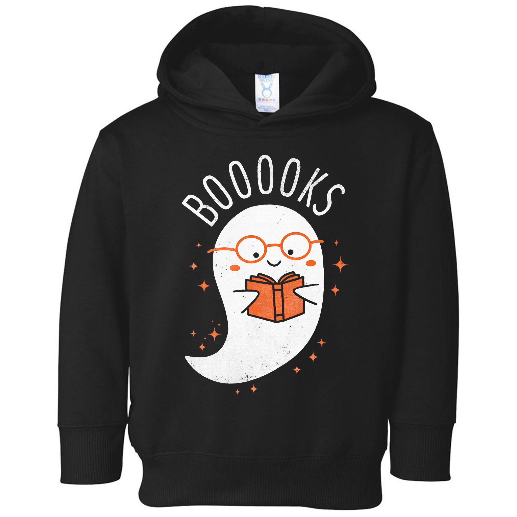 Booooks Ghost Funny Halloween Teacher Book Library Reading Toddler Hoodie