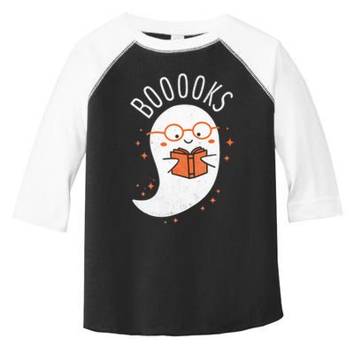Booooks Ghost Funny Halloween Teacher Book Library Reading Toddler Fine Jersey T-Shirt