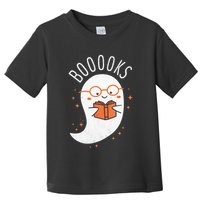 Booooks Ghost Funny Halloween Teacher Book Library Reading Toddler T-Shirt