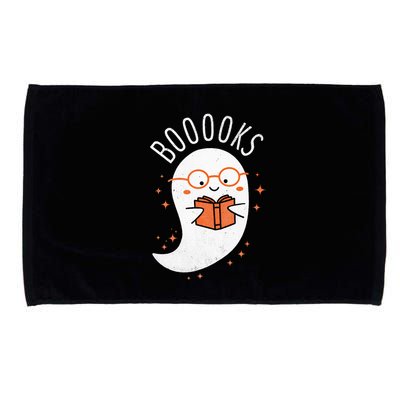 Booooks Ghost Funny Halloween Teacher Book Library Reading Microfiber Hand Towel