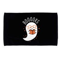Booooks Ghost Funny Halloween Teacher Book Library Reading Microfiber Hand Towel
