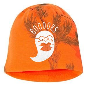 Booooks Ghost Funny Halloween Teacher Book Library Reading Kati - Camo Knit Beanie