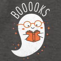 Booooks Ghost Funny Halloween Teacher Book Library Reading Vector Backpack