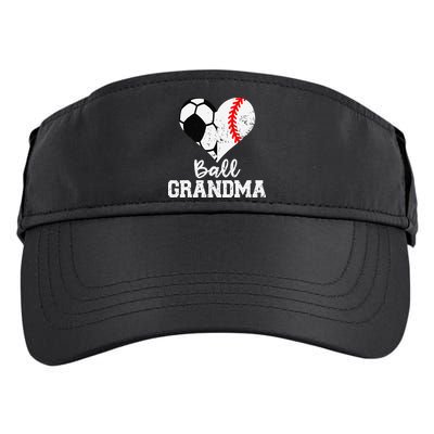 Ball Grandma Funny Soccer Baseball Grandma Adult Drive Performance Visor