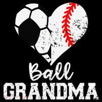 Ball Grandma Funny Soccer Baseball Grandma Baby Bodysuit