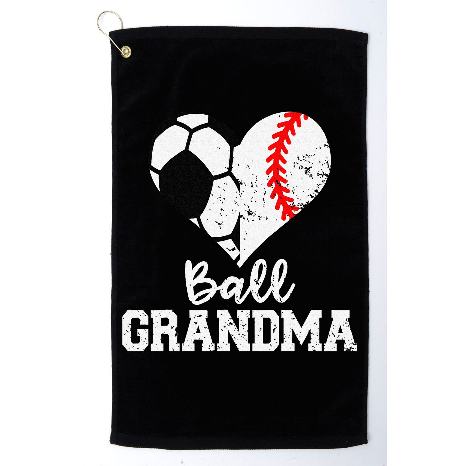 Ball Grandma Funny Soccer Baseball Grandma Golf Towel