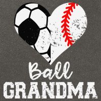 Ball Grandma Funny Soccer Baseball Grandma Cotton Canvas Backpack