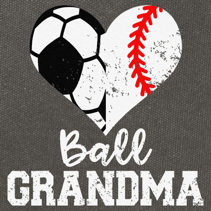 Ball Grandma Funny Soccer Baseball Grandma Cotton Canvas Backpack
