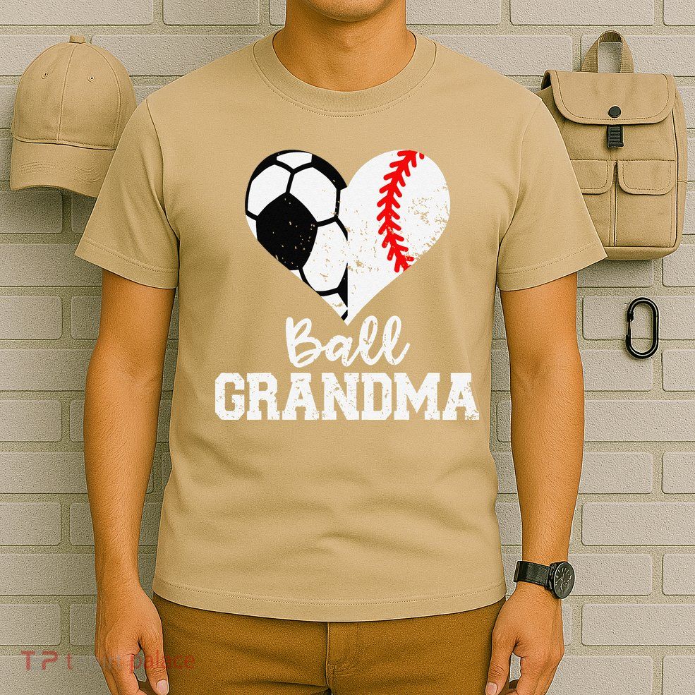 Ball Grandma Funny Soccer Baseball Grandma T-Shirt