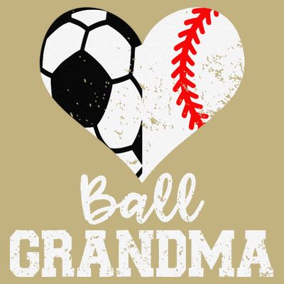 Ball Grandma Funny Soccer Baseball Grandma T-Shirt