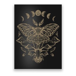 Butterfly Grunge Fairycore Aesthetic Luna Moth Mushrooms Y2K Poster