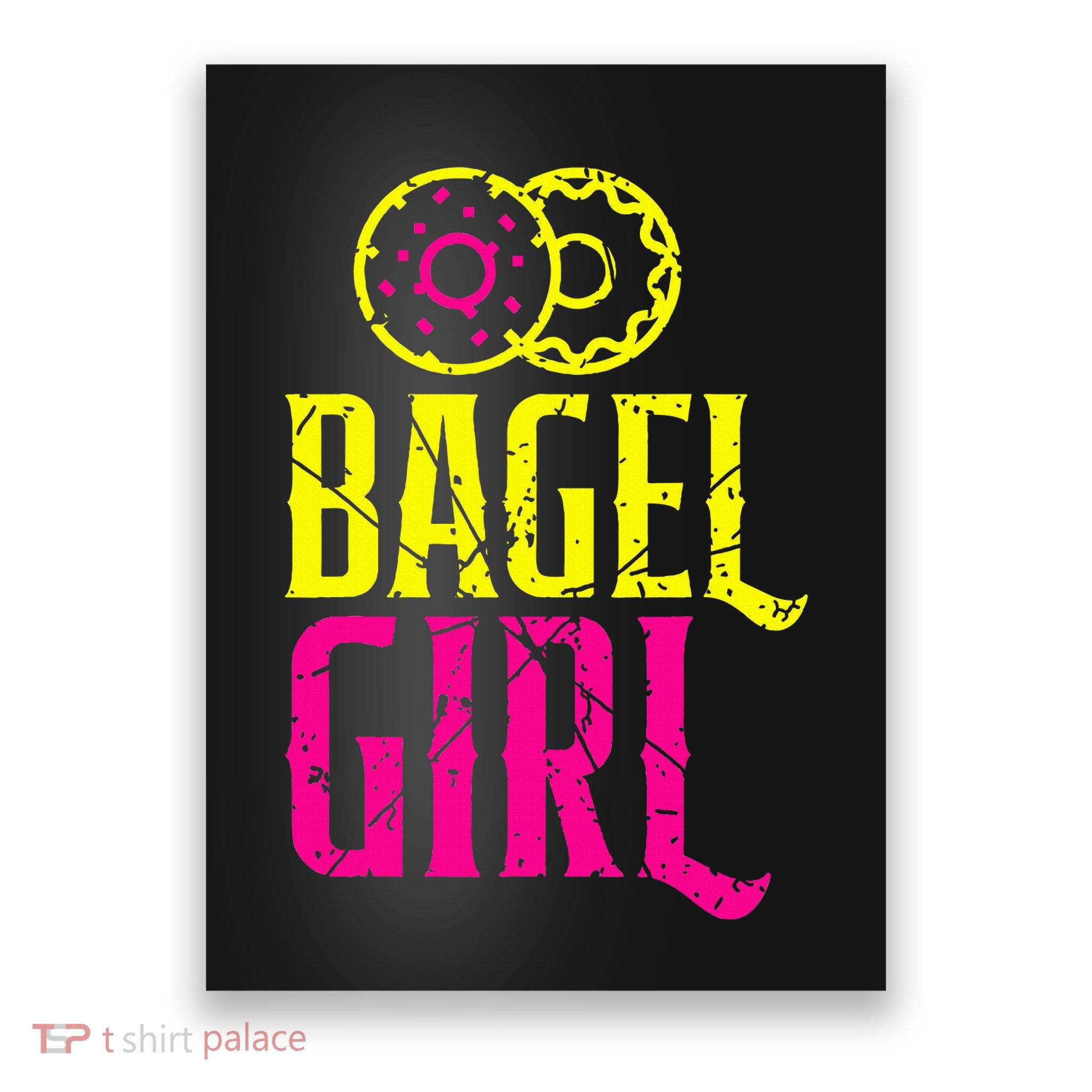 Bagel Girl Funny Bagel Lover Costume Poster