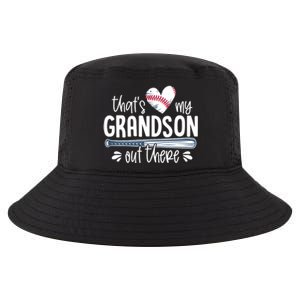 Baseball Gift for Grandparents That's My Grandson Out There Cool Comfort Performance Bucket Hat