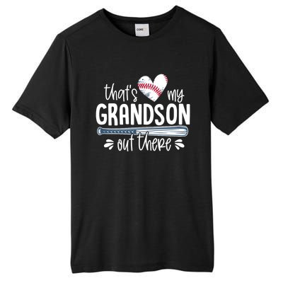 Baseball Gift for Grandparents That's My Grandson Out There Tall Fusion ChromaSoft Performance T-Shirt