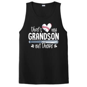 Baseball Gift for Grandparents That's My Grandson Out There PosiCharge Competitor Tank